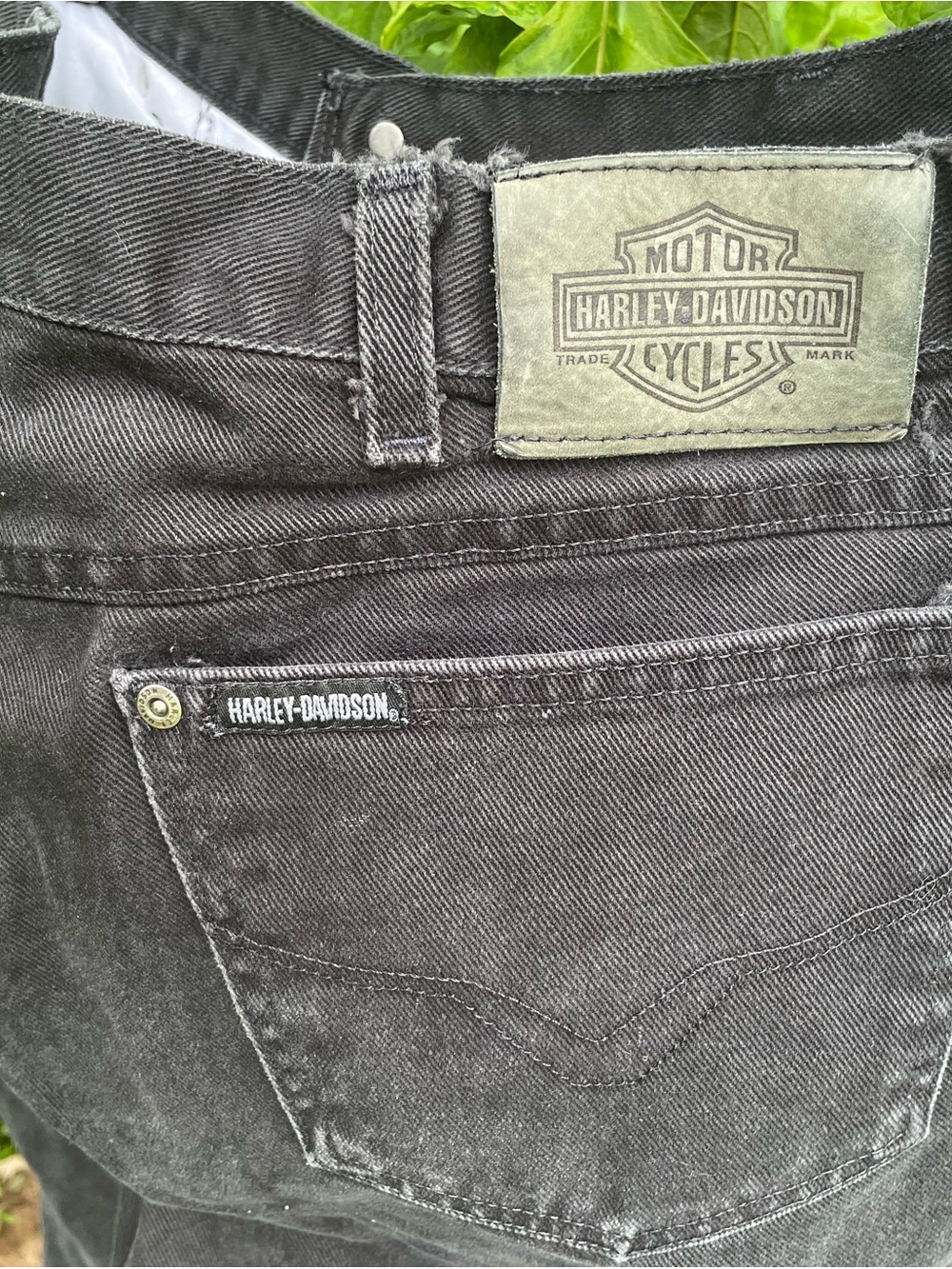 Vintage Harley-Davidson Men’s Distressed Charcoal Jeans 36 X 30 USA